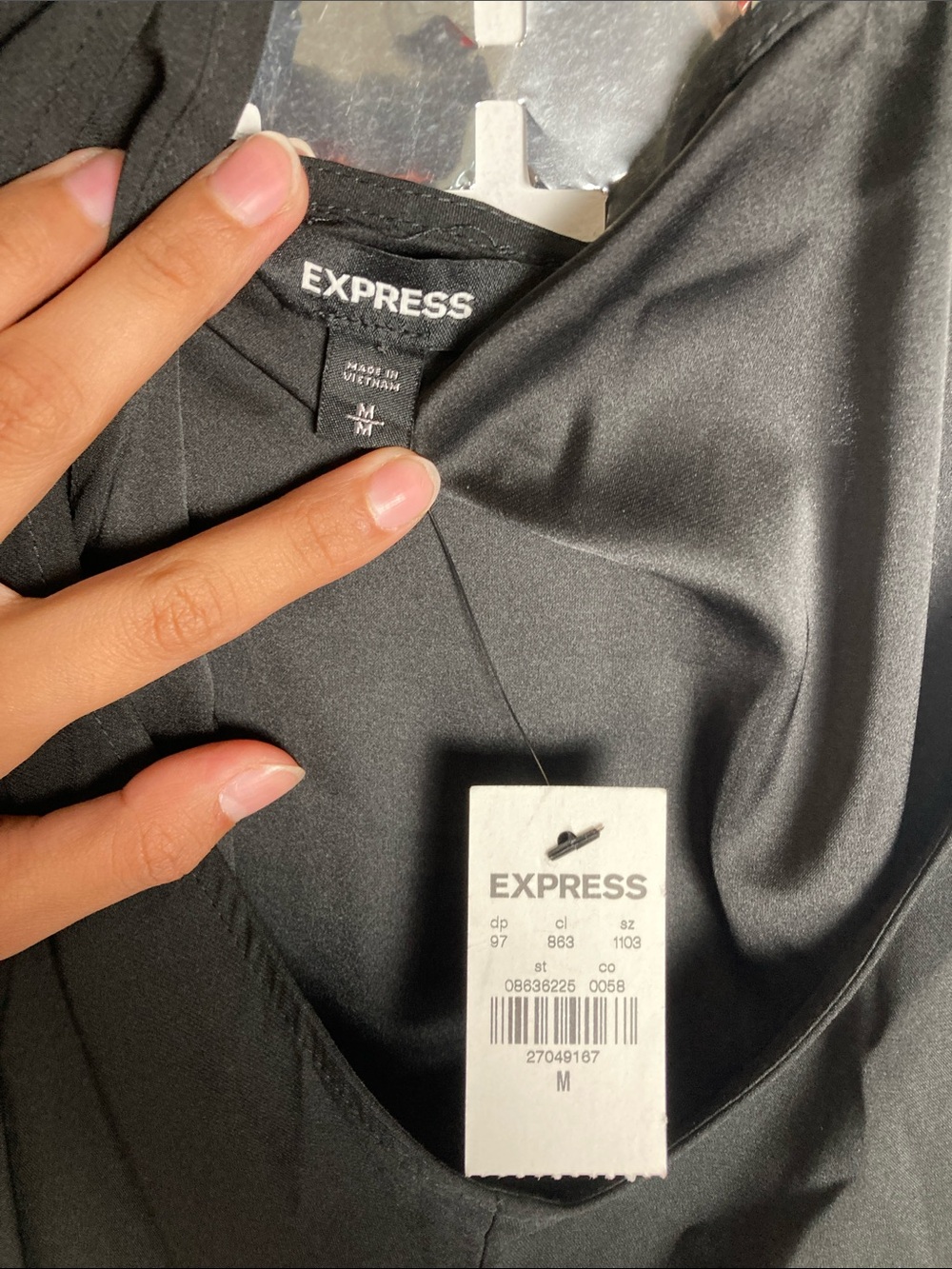 Express Black Racerback Tank Top - Picture 2 of 4